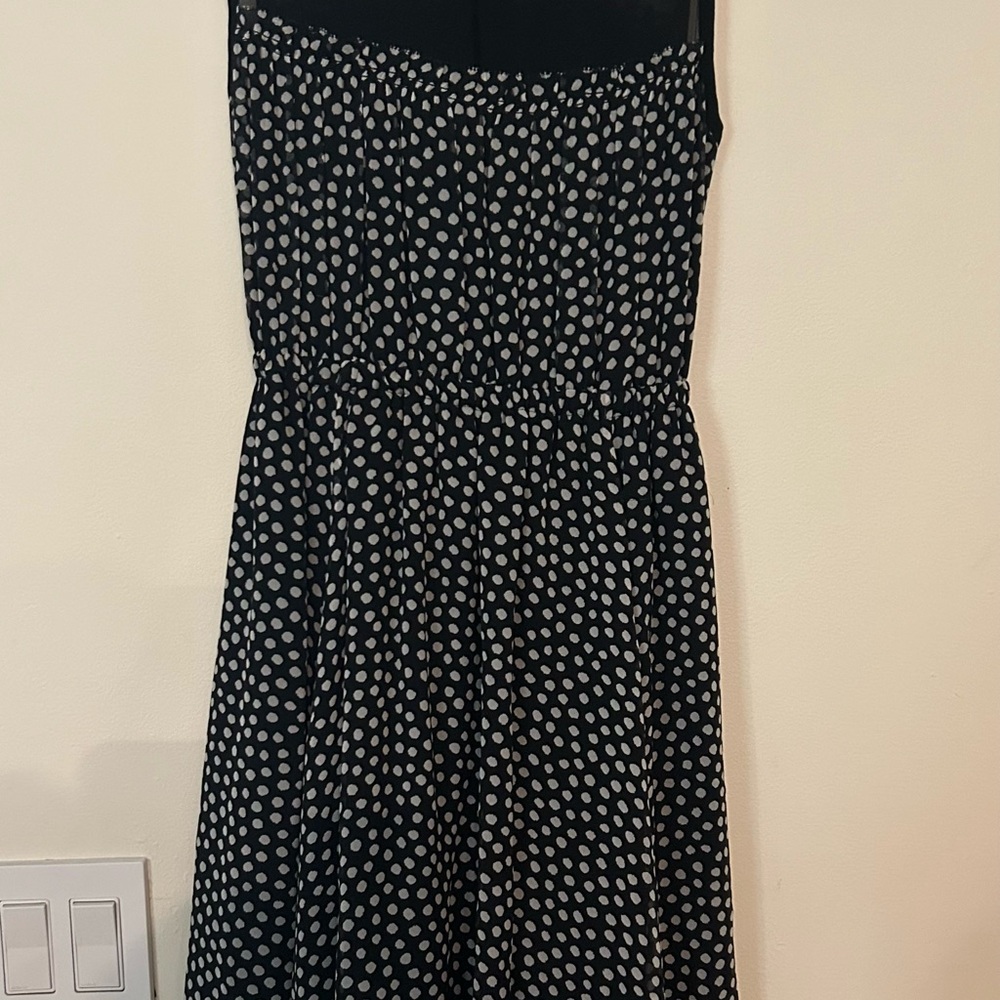 NWT Kate Spade Spot Chiffon Dress Black & Cream Size xxs - Picture 3 of 8